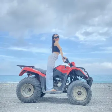 猛哥花蓮沙灘車-花蓮天空之鏡-味全啦啦隊女孩小娃