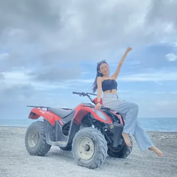 猛哥花蓮沙灘車-花蓮天空之鏡-味全啦啦隊女孩小娃