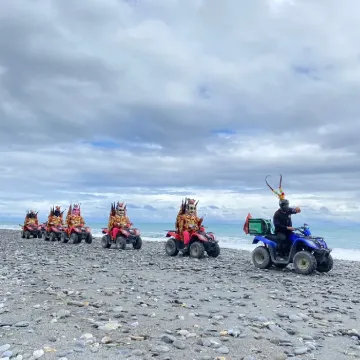 猛哥花蓮沙灘車-花蓮天空之鏡-電音三太子有玩有保佑駕到