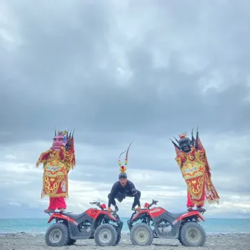 猛哥花蓮沙灘車-花蓮天空之鏡-電音三太子有玩有保佑駕到
